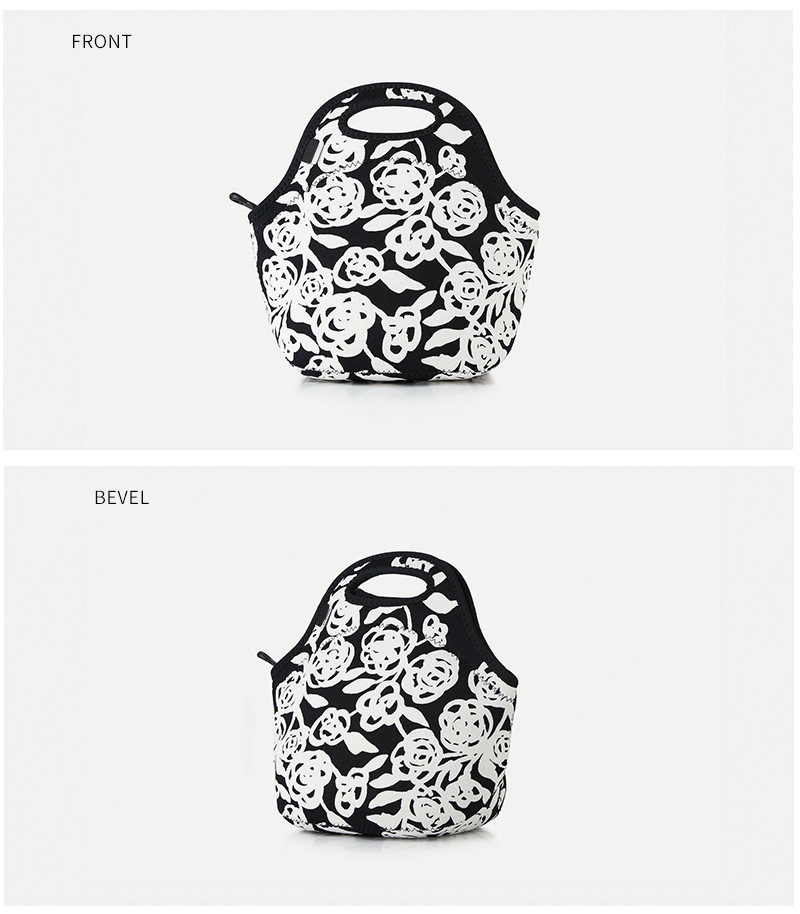 Custom Logo Picinc Insulated Reusable Neoprene Lunch Bag