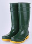 OEM Dark Green Safety Rain Boots PVC Insulated Steel Toe Rubber Boots