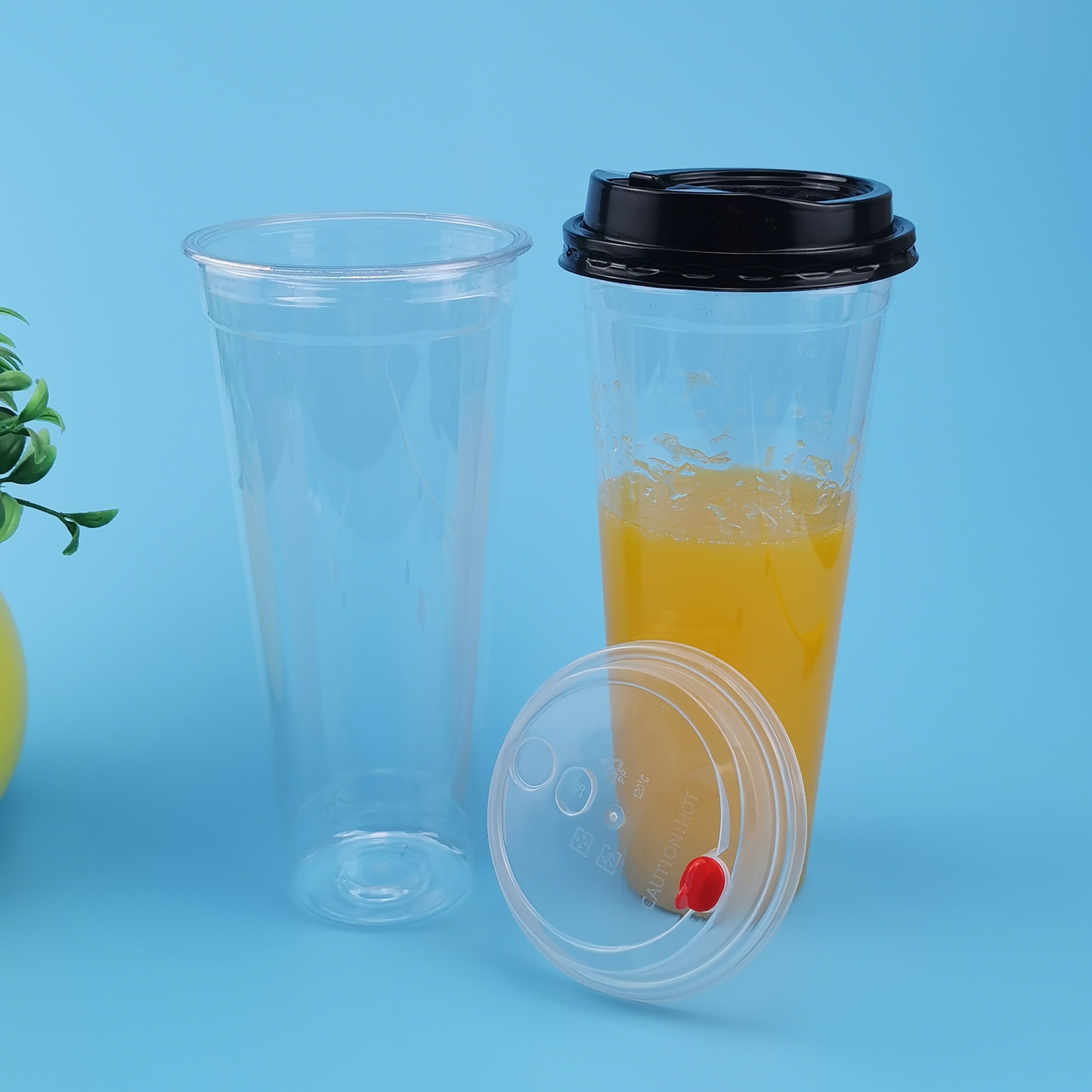 Molding Label 550ml To 700ml CIQ Straw Hole PP Plastic Cup