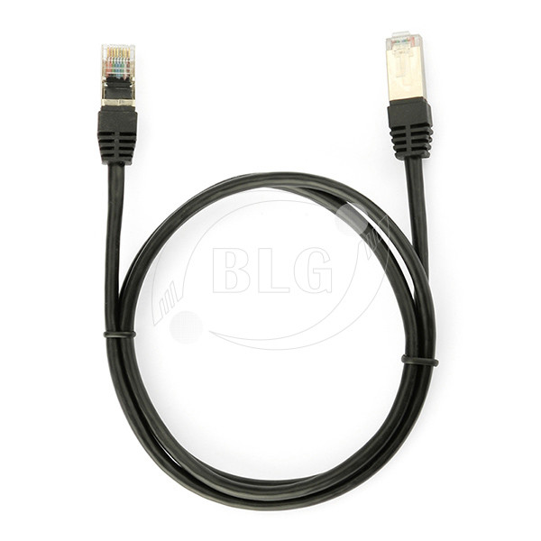 Black Shielded Cat6 Patch Cable / FTP STP Patch Cord High Temperature Resistant