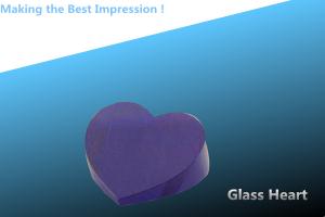 China glass heart/christmas gift/crystal crafts/crystal heart/glass crafts wholesale