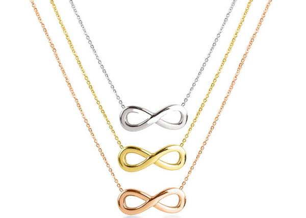 8 necklace female gold-plated rose gold color birthday gift ornaments unlimited