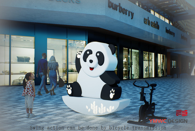 Parent-Child Interactive Installation for Metal Outdoor Sculpture in Commercial Square
