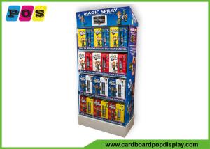 China 4 Shelves POP Toy Display Stand Glossy Lamination For Magic Spray FL161 wholesale