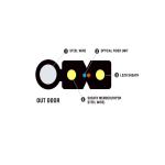 Metal Wire OM3 FTTH Flat Drop Cable 2 Core For Telecommunication