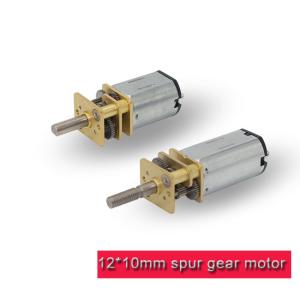 China Low Noise 12mm DC Spur Gear Motor 3v 6v 12v Micro DC Gear Motor For Smart Lock wholesale