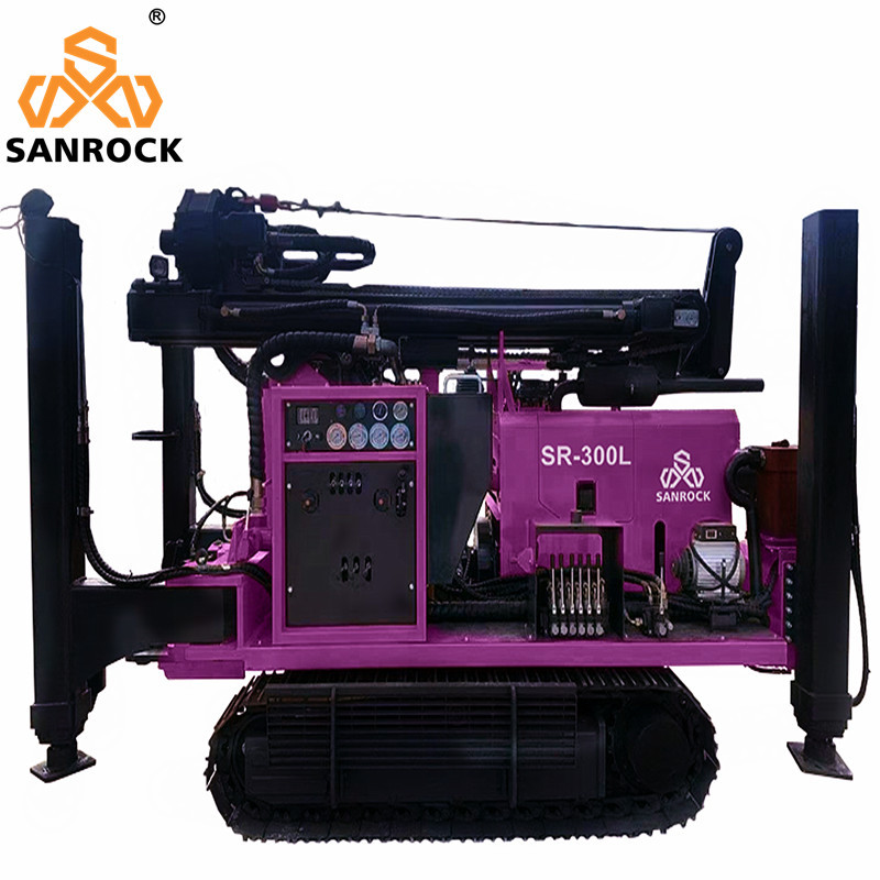 Portable Water Well Rig Borehole 300m High efficiency Water Well Drilling Machines