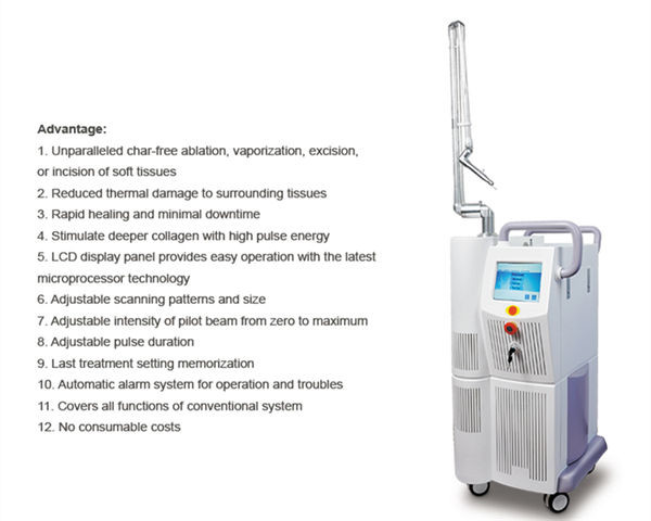 110V To 250V 10600nm Pigment Removal Machine CO2 Fractional Laser