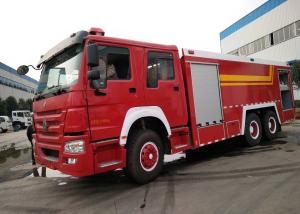 China Howo 6 X 4 10 Wheel Large Fire Truck , Fire Service Truck For Factory wholesale