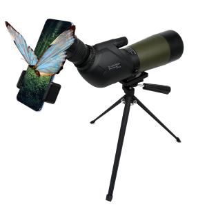 China Monocular Double Focusing Bird Spotting Scope 20-60X60 Professional Hunters wholesale
