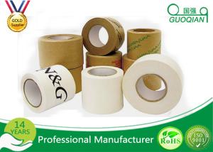 China Logo Printed Reinforced / Gum / Water Active Kraft Paper Tape , Thinkness 110mic~180mic wholesale