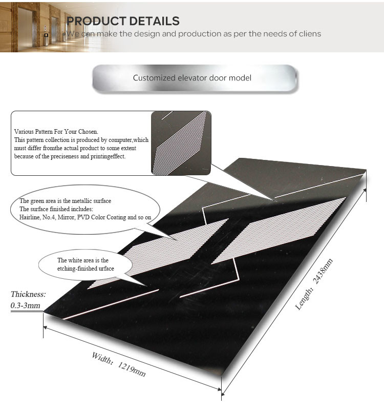 Wear Resistant 1500mm Width Stainless Steel Plate For Elevator Cabin