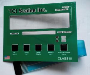 China Electronic Scale Membrane Switch with LED Indicators and Metal Domes | TCI276 wholesale