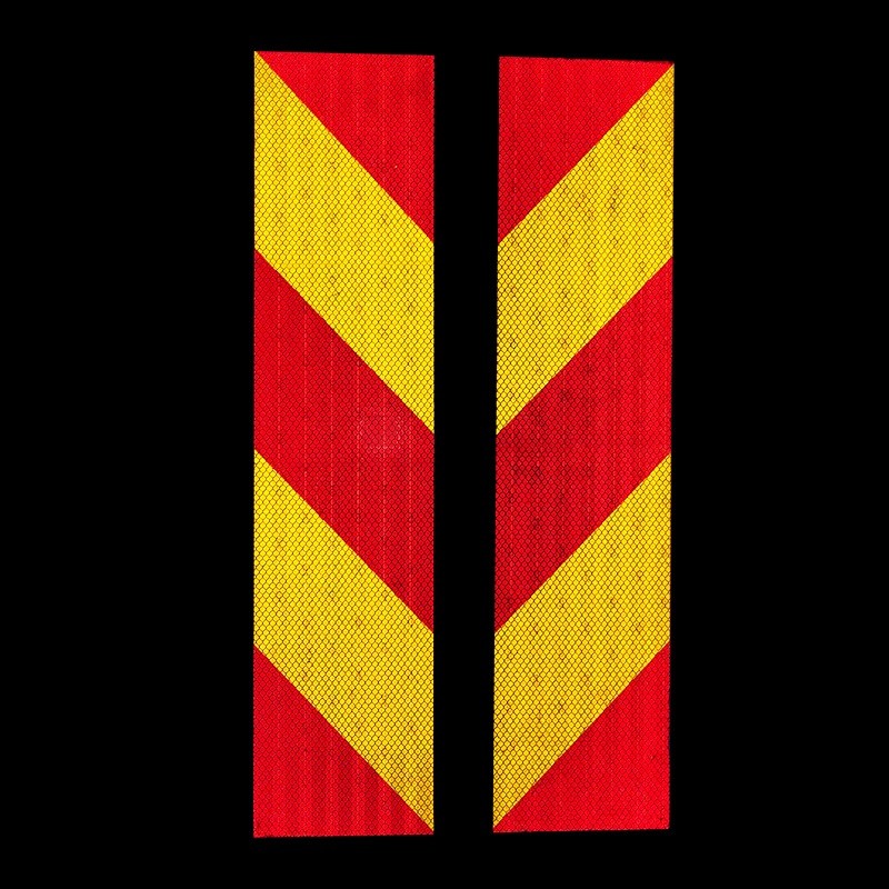 Certification Rectangular Twill Heavy Vehicle Rear Reflective Marking Plate Board Adhesive