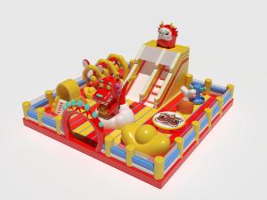 China PVC Tarpaulin Dragon Park Inflatable Jumping Castle For Children wholesale