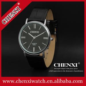 China Fashion Jewelry Wholesale Wristwatches Man Stainless Steel Watches Men Unisex Leather Watch wholesale