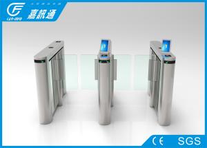 China Theater Entrance Pedestrian Barrier Gate , React Quickly Flap Barrier Turnstile wholesale