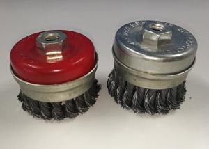 China Heavy Duty 4 Inch Wire Cup Brush Twisted with Metal Ring for Surface Cleaning wholesale