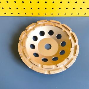 China 230mm 9 Inch Diamond Cup Wheel Double Row Cup Wheel For Stone Hard Building Materials wholesale