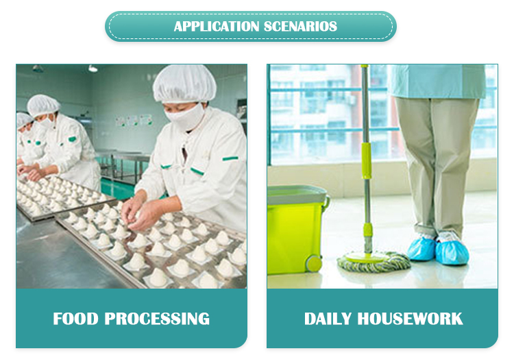 Disposable Plastic Apron Without Sleeves For Countertop Room Space Pe Apron