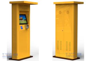 China 17'' 19'' Self Service Touch Screen Kiosk Floor Standing Parking Lot Display wholesale