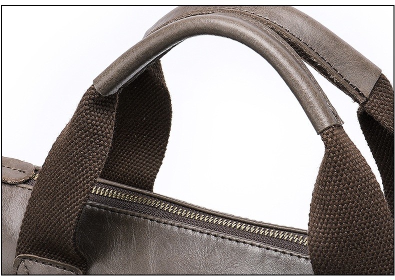 Leather Laptop Briefcase For Men Or Women Office School Bag BRB04