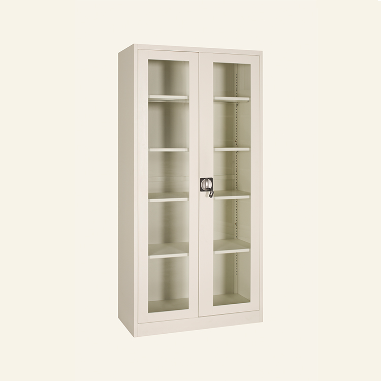 Office Glass Door Fitting File Storage Locker Powder Coated