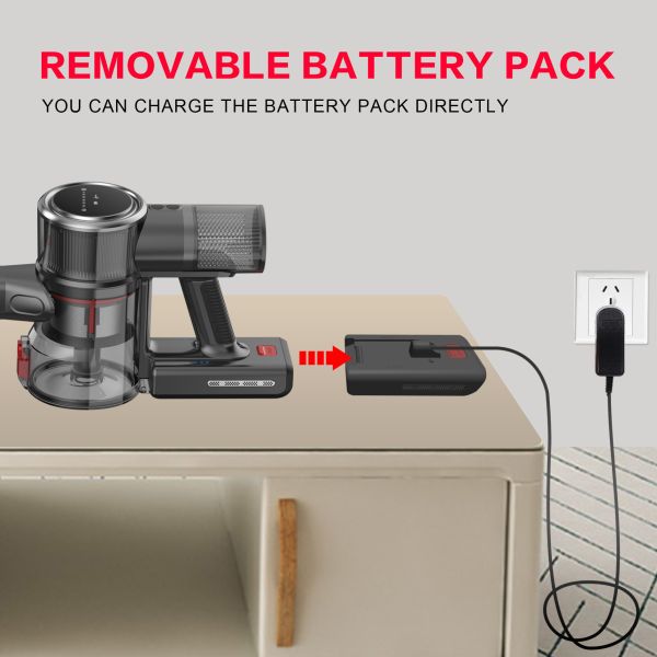 Automatic Wireless Vacuum Cleaner Handheld ABS Material