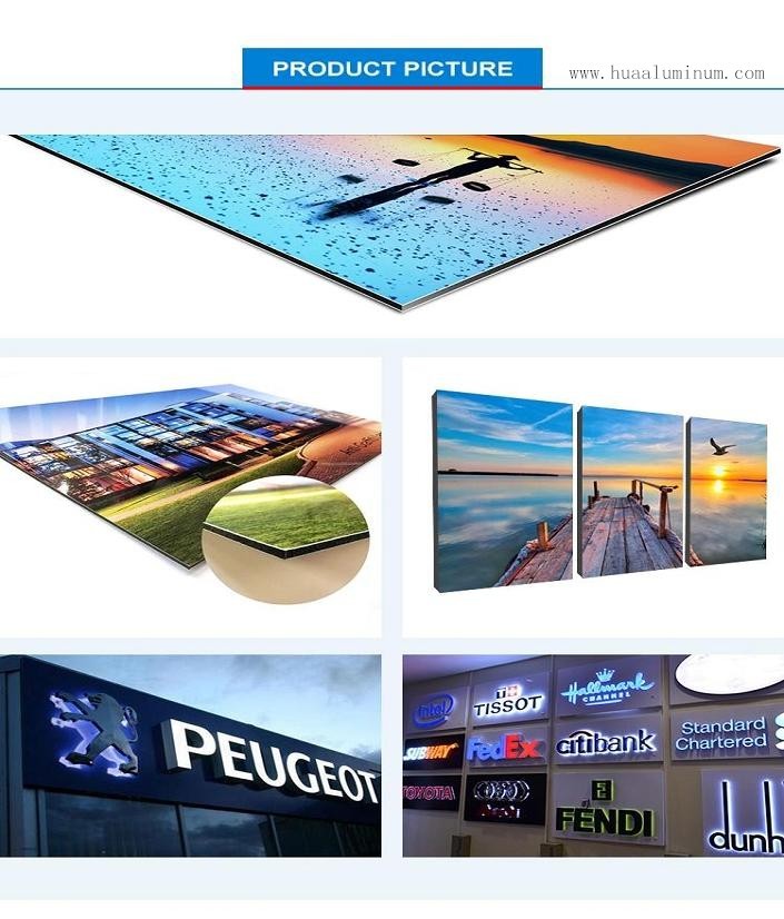 4ft Signage Aluminum Composite Panel Fireproof Aluminum Sandwich Board