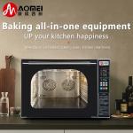 Stainless Steel Digital Glass Countertop Convection Oven for Bakery Bread