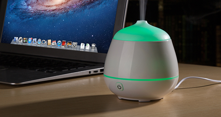 Quiet Mist Classic Ultrasonic Personal White 80ml USB Air Humidifier