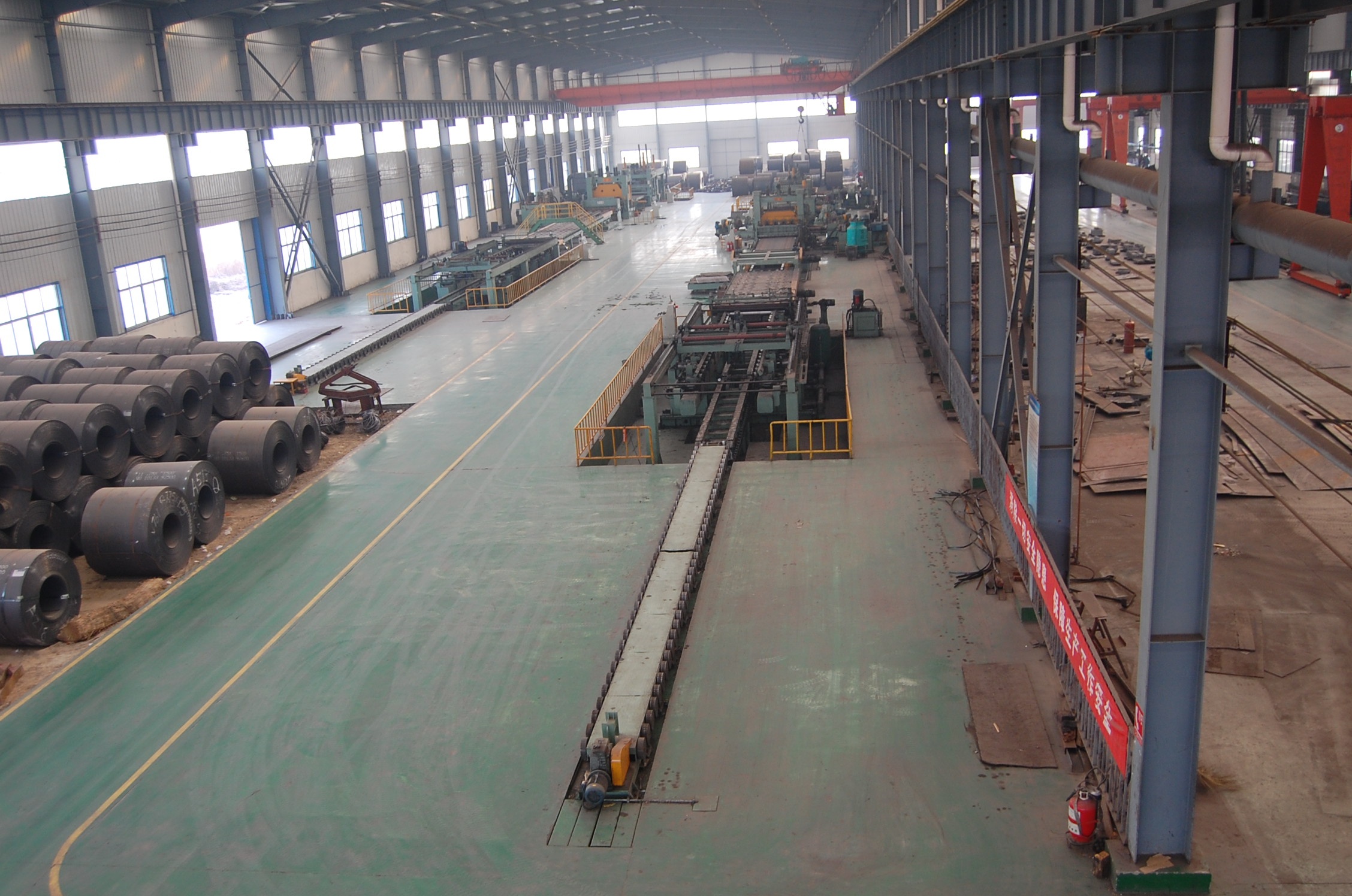 35T Steel Coil Uncoiling Leveling Mobile Shear Assembly Line with Motor Core Components