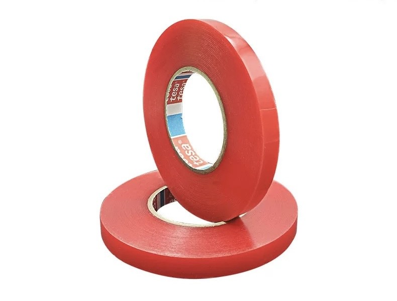 Tesa4965 Red Film Strong Non-Trace Pet Transparent High Temperature Resistant Ultra-Thin Waterproof Double-Sided Tape