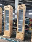 Slim fridge displaying Cooler Wooden case