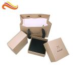 Cardboard Custom Kraft Paper Bags Logo Printing Packing Items For Jewelry