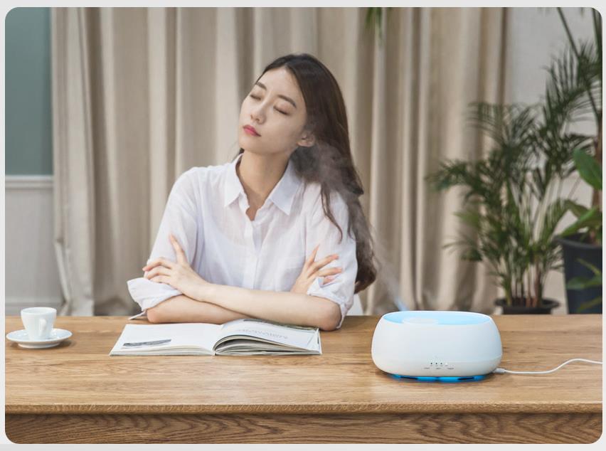 HOMEFISH Drop Shipping Electric Mini Humidifier Ultrasonic Aroma Humidifier Remote Controller