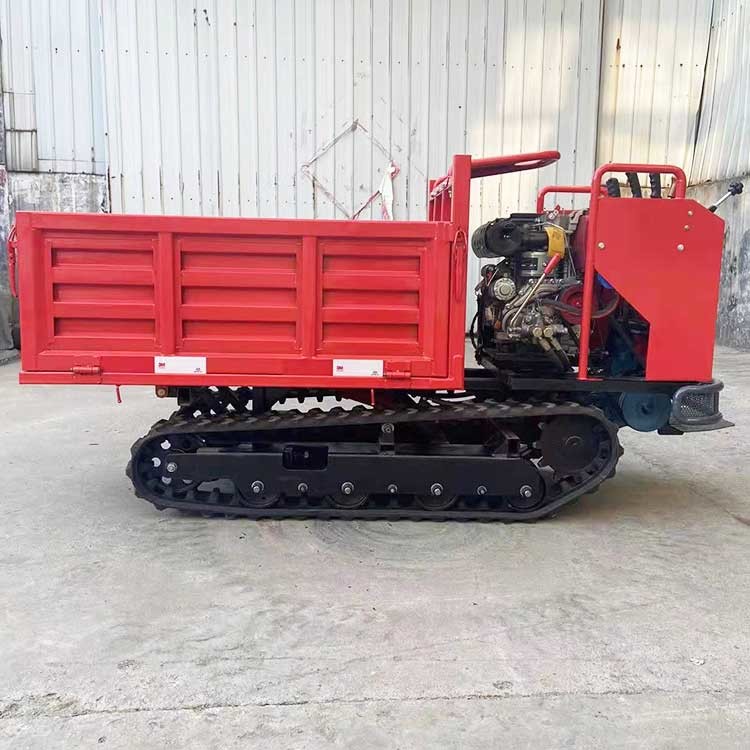 Hydraulic Truck Dumper 4 Tons Crawler Carrier Mini Dumper Loading