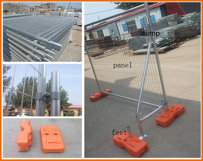 3.2 Mm Wire Australia Temporary Privacy Fence , Safety Metal Fencing Panels