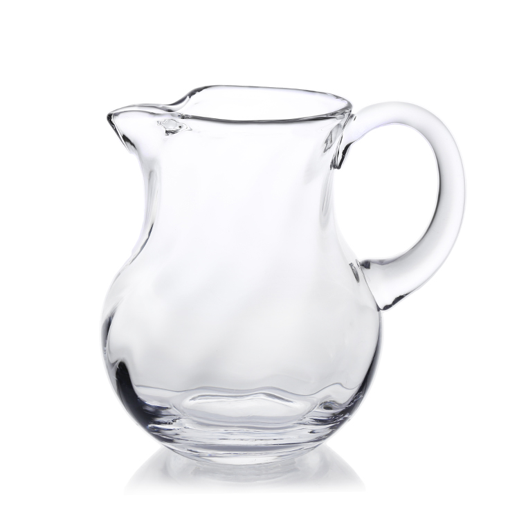 Wholesale 1.2L Pattern Decorative Water Drinking Glass Transparent Water Jug Pitcher