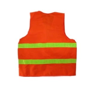 None Pocket 100% Polyester Reflective Jacket Vest