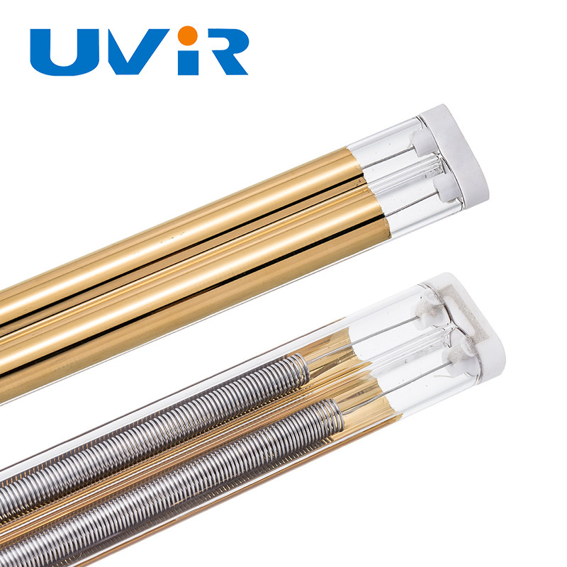 Professional Double Tube Gold Plated Medium Wave Infrared Lamp TMG 230V 2000W