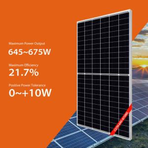 China 650W Roof Mounted Solar Panels 655W 660W 675W Canadian Half Cut Solar Panels wholesale