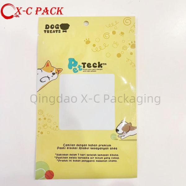 Collapsible Lightweight Design Airtight Pet Food Ziplock Bag With Moisture Proof Barrier