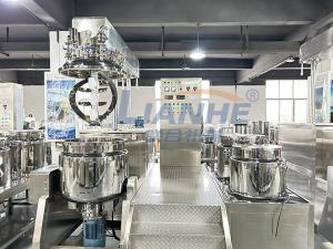 China 200L Hydraulic Lifting Cosmetic Vacuum Emulsifying Homogenizer Mixer Machine wholesale