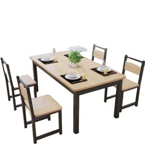 China Metal Solid Oak Wood Dinning Table And Chair Set Of 4 wholesale