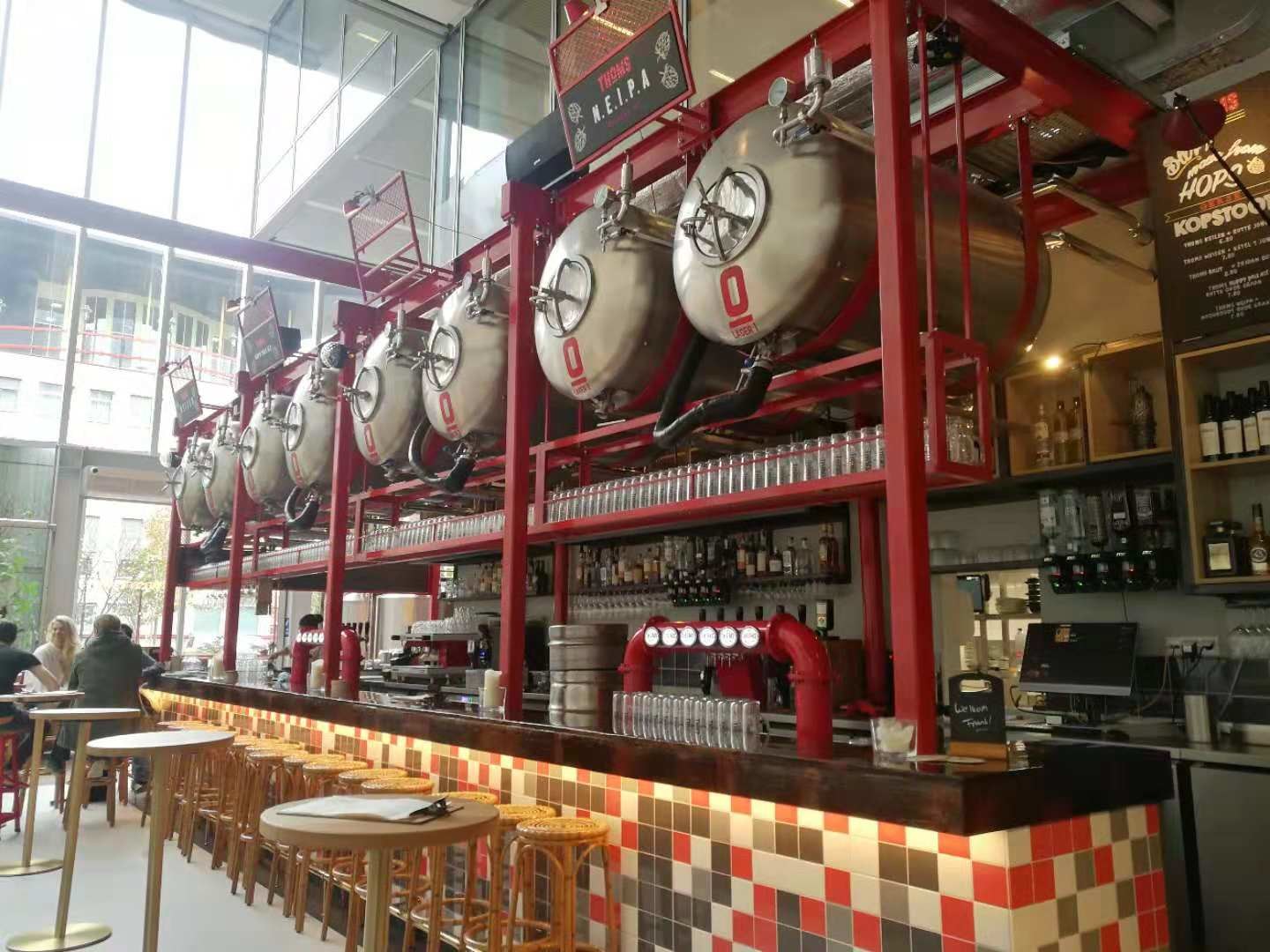 500L Automatic Craft Beer Brewing Equipment Electrical Or Steam Boiler
