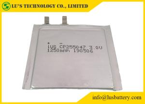 China CP255047 3.0V 1200mah Ultra Thin Lithium Battery wholesale