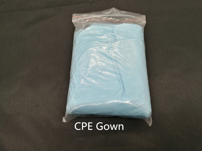 Disposable CPE Film Isolation Gown
