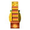 China Advertising 350g CCNB Corrugated Floor Drinks Display Stand Powder Coated wholesale