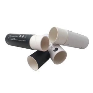 China Disposable Paperboard Lip Balm Tubes Kraft Cylinder Packaging Custom Design wholesale